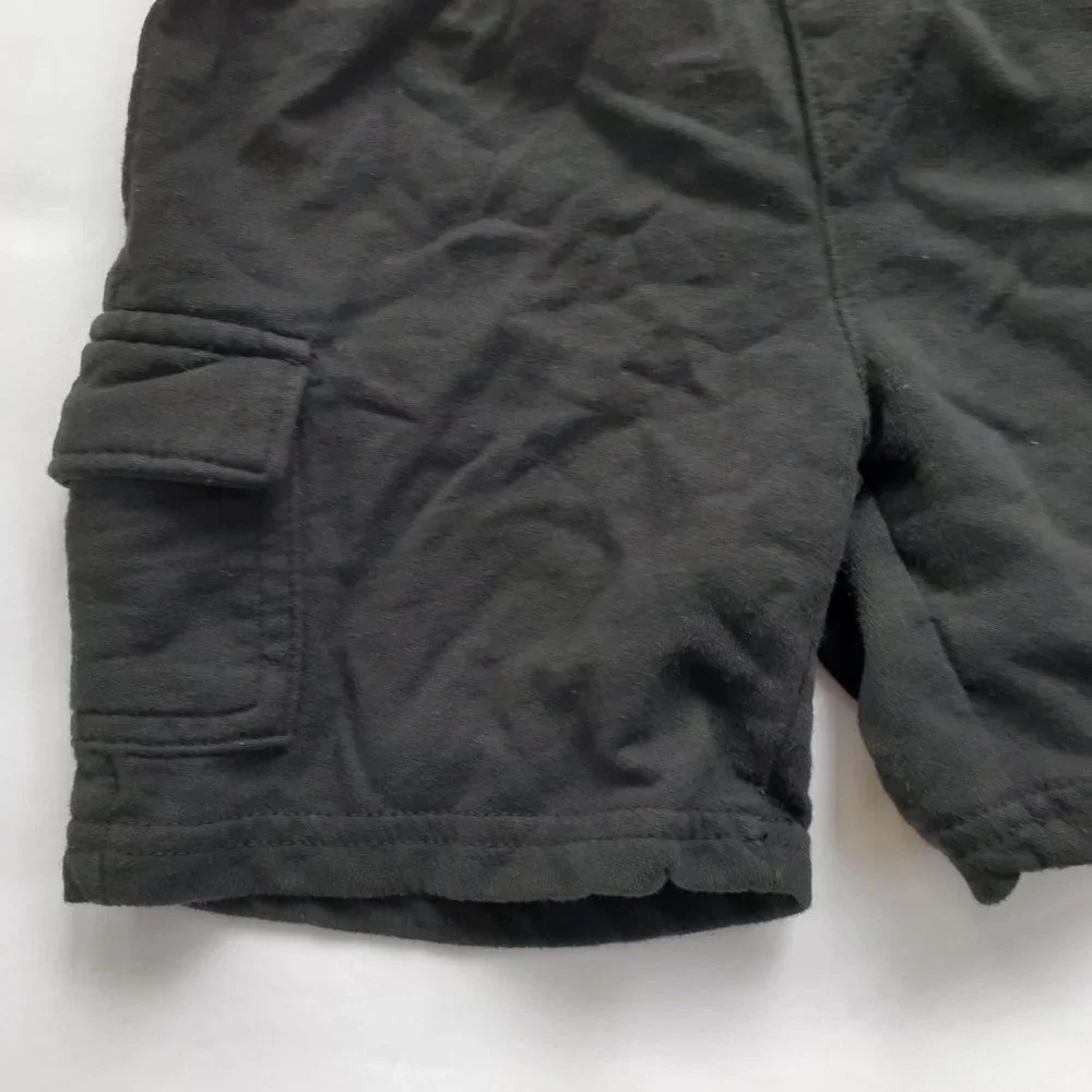 Jumping Beans Boys Shorts Black Knit Pull On Elastic Waist 2T
